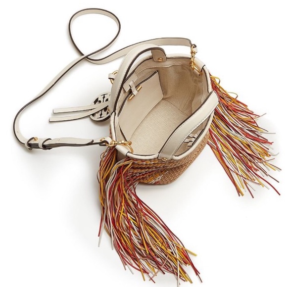 Tory Burch Miller Fringe Mini Bucket Bag✨Brand new - Picture 11 of 16
